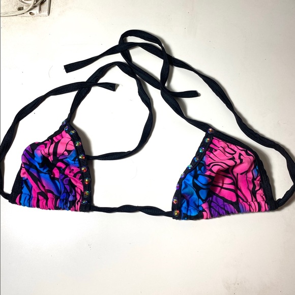 Purple pink woman’s sexy swim wear top - Picture 2 of 4